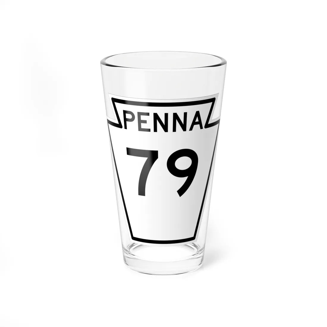 PA-79 1948 (Pennsylvania) (Road Sign) Pint Glass 16oz - Go Mug Yourself