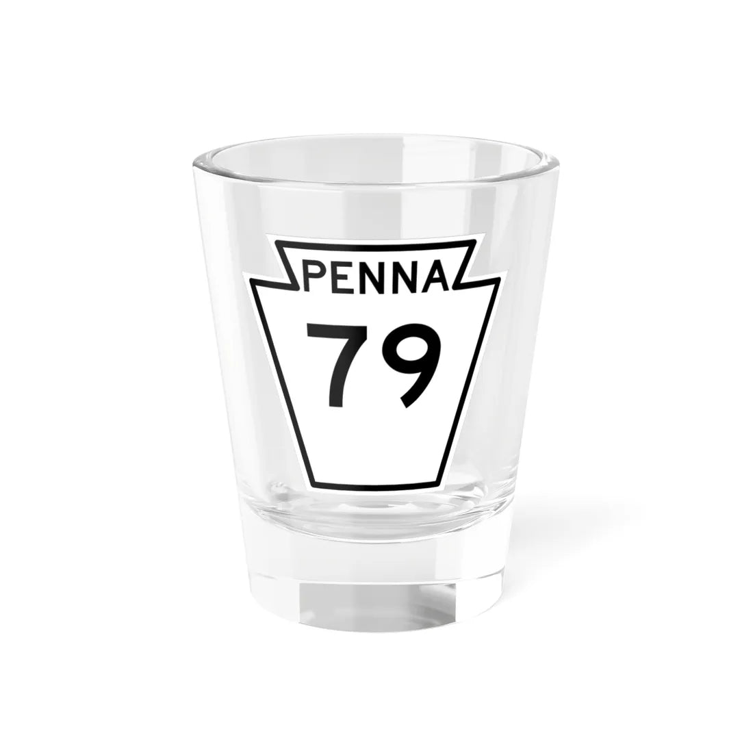 PA-79 1948 (Pennsylvania) (Road Sign) Shot Glass 1.5oz 1.5oz - Go Mug Yourself