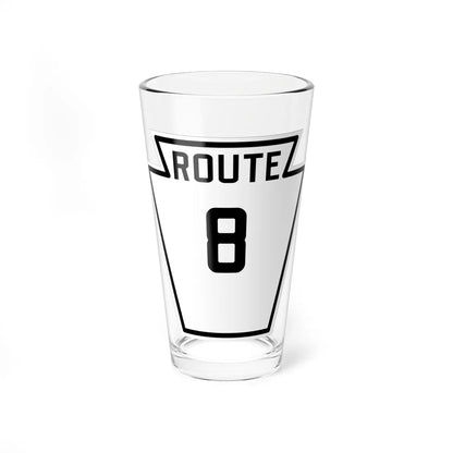 PA-8 1926 (Pennsylvania) (Road Sign) Pint Glass 16oz 16oz - Go Mug Yourself