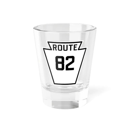 PA-82 1926 (Pennsylvania) (Road Sign) Shot Glass 1.5oz 1.5oz - Go Mug Yourself
