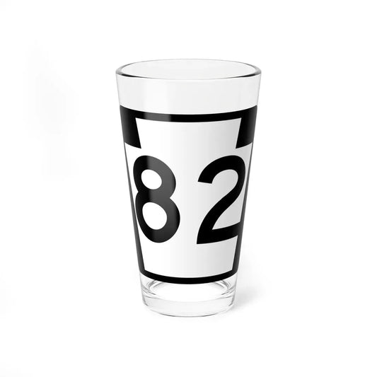 PA-82 (Pennsylvania) (Road Sign) Pint Glass 16oz 16oz - Go Mug Yourself