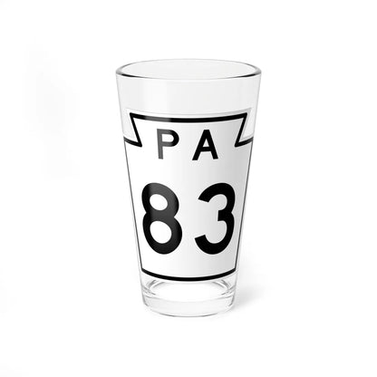 PA-83 1960 (Pennsylvania) (Road Sign) Pint Glass 16oz 16oz - Go Mug Yourself
