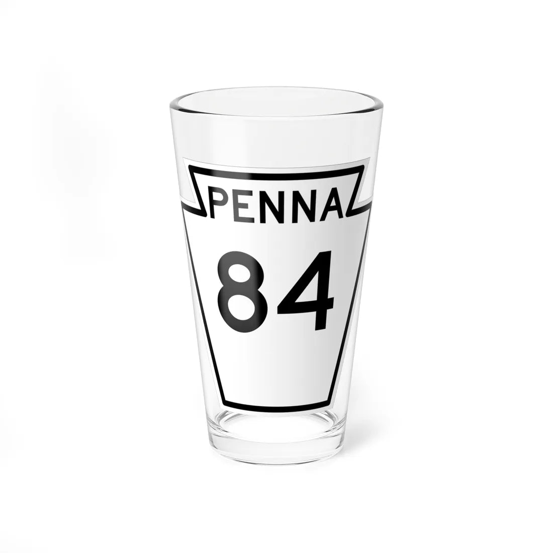 PA-84 1948 (Pennsylvania) (Road Sign) Pint Glass 16oz - Go Mug Yourself