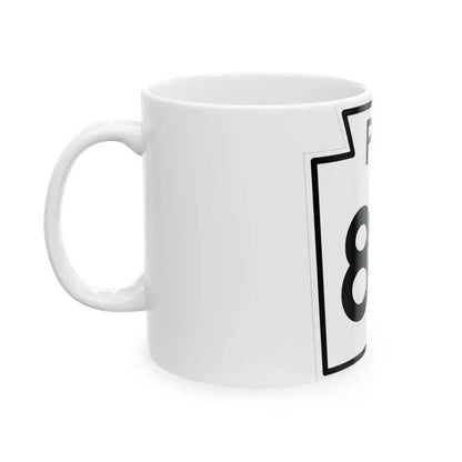 PA-84 1960 (Pennsylvania) (Road Sign) White Coffee Mug - Go Mug Yourself
