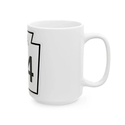 PA-84 1960 (Pennsylvania) (Road Sign) White Coffee Mug - Go Mug Yourself