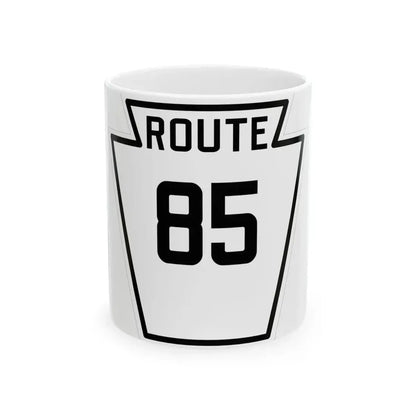 PA-85 1926 (Pennsylvania) (Road Sign) White Coffee Mug 11oz - Go Mug Yourself