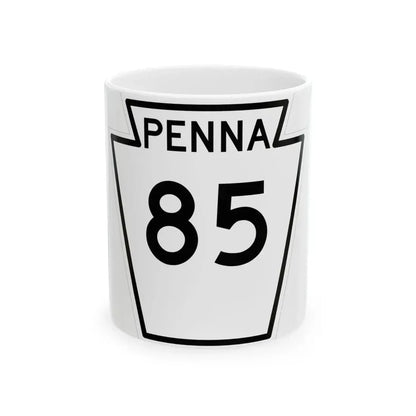 PA-85 1948 (Pennsylvania) (Road Sign) White Coffee Mug 11oz - Go Mug Yourself