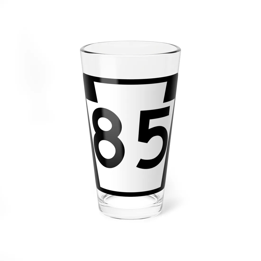 PA-85 (Pennsylvania) (Road Sign) Pint Glass 16oz - Go Mug Yourself