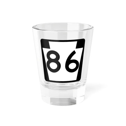 PA-86 (Pennsylvania) (Road Sign) Shot Glass 1.5oz 1.5oz - Go Mug Yourself