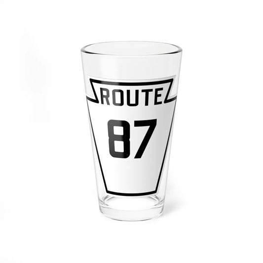 PA-87 1926 (Pennsylvania) (Road Sign) Pint Glass 16oz 16oz - Go Mug Yourself