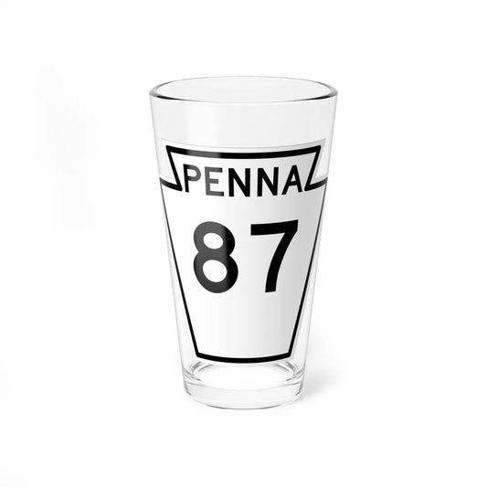 PA-87 1948 (Pennsylvania) (Road Sign) Pint Glass 16oz 16oz - Go Mug Yourself