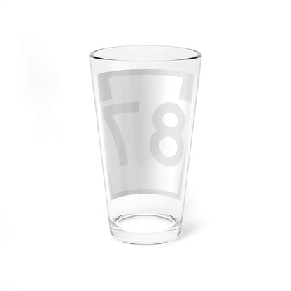 PA-87 (Pennsylvania) (Road Sign) Pint Glass 16oz - Go Mug Yourself