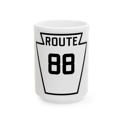 PA-88 1926 (Pennsylvania) (Road Sign) White Coffee Mug 15oz - Go Mug Yourself