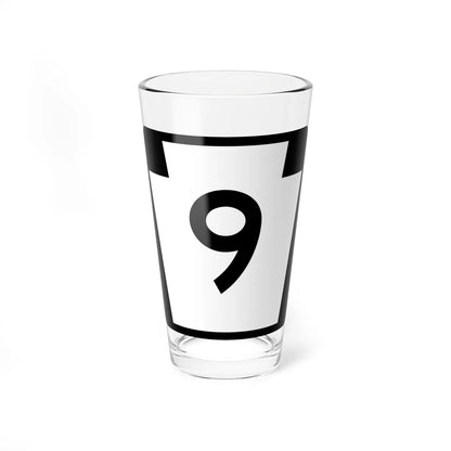 PA-9 (Pennsylvania) (Road Sign) Pint Glass 16oz 16oz - Go Mug Yourself