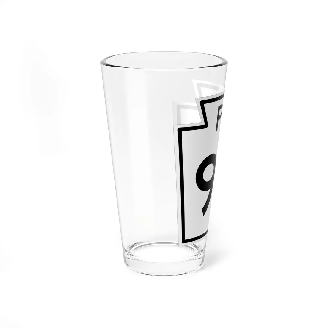 PA-90 1960 (Pennsylvania) (Road Sign) Pint Glass 16oz - Go Mug Yourself