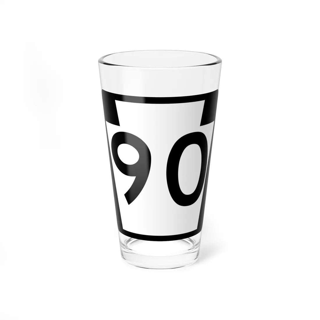 PA-90 (Pennsylvania) (Road Sign) Pint Glass 16oz - Go Mug Yourself