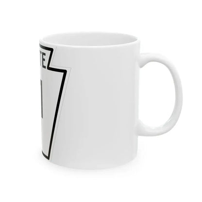 PA-91 1926 (Pennsylvania) (Road Sign) White Coffee Mug - Go Mug Yourself