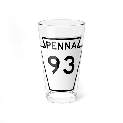 PA-93 1948 (Pennsylvania) (Road Sign) Pint Glass 16oz 16oz - Go Mug Yourself