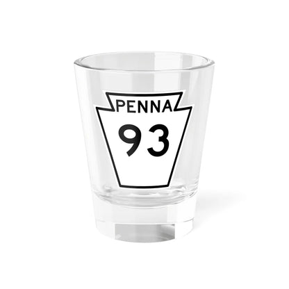 PA-93 1948 (Pennsylvania) (Road Sign) Shot Glass 1.5oz 1.5oz - Go Mug Yourself