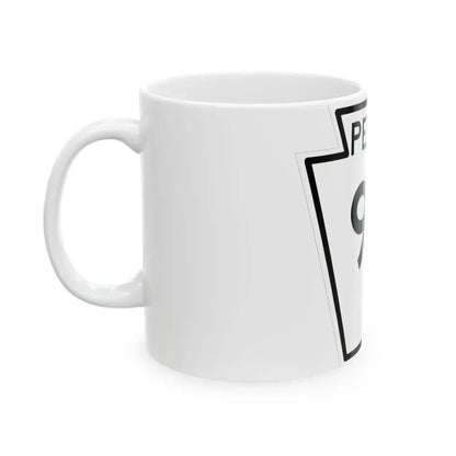 PA-93 1948 (Pennsylvania) (Road Sign) White Coffee Mug - Go Mug Yourself
