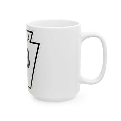 PA-93 1948 (Pennsylvania) (Road Sign) White Coffee Mug - Go Mug Yourself