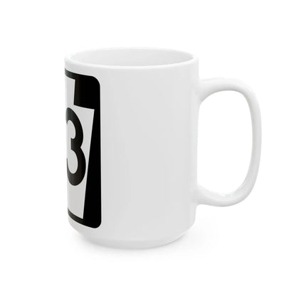 PA-93 (Pennsylvania) (Road Sign) White Coffee Mug - Go Mug Yourself