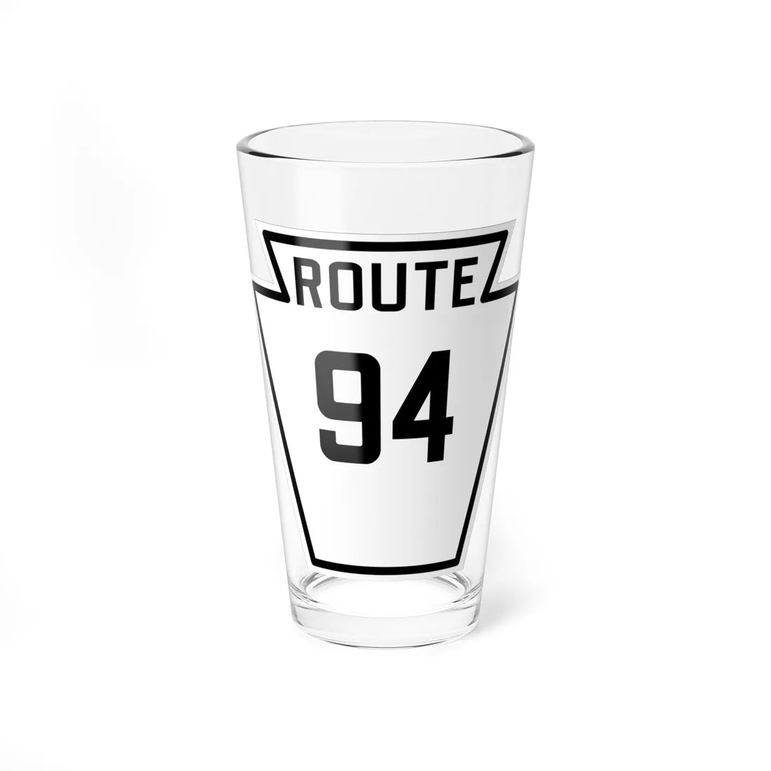 PA-94 1926 (Pennsylvania) (Road Sign) Pint Glass 16oz 16oz - Go Mug Yourself