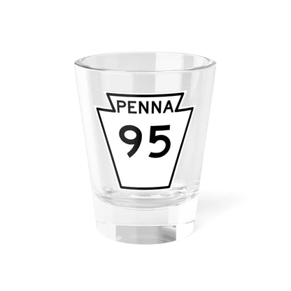 PA-95 1948 (Pennsylvania) (Road Sign) Shot Glass 1.5oz 1.5oz - Go Mug Yourself