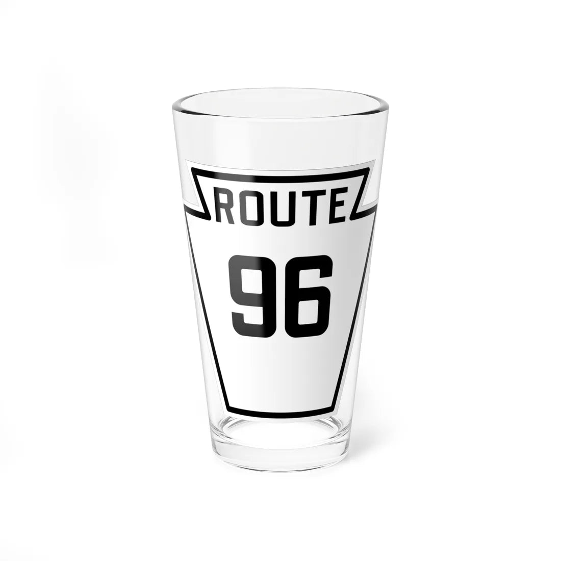 PA-96 1926 (Pennsylvania) (Road Sign) Pint Glass 16oz 16oz - Go Mug Yourself