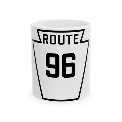 PA-96 1926 (Pennsylvania) (Road Sign) White Coffee Mug 11oz - Go Mug Yourself
