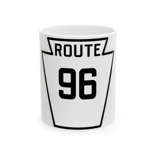 PA-96 1926 (Pennsylvania) (Road Sign) White Coffee Mug 11oz - Go Mug Yourself