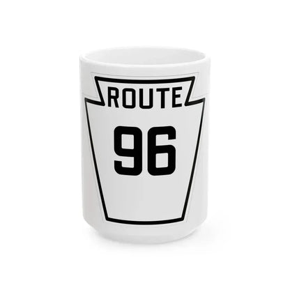 PA-96 1926 (Pennsylvania) (Road Sign) White Coffee Mug 15oz - Go Mug Yourself