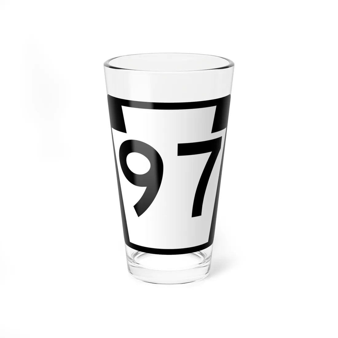 PA-97 (Pennsylvania) (Road Sign) Pint Glass 16oz - Go Mug Yourself