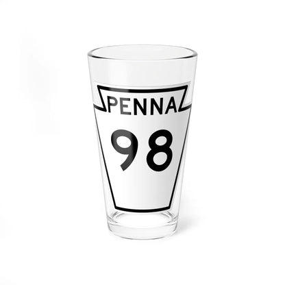 PA-98 1948 (Pennsylvania) (Road Sign) Pint Glass 16oz 16oz - Go Mug Yourself