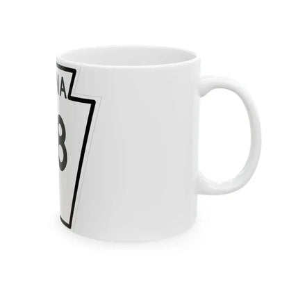 PA-98 1948 (Pennsylvania) (Road Sign) White Coffee Mug - Go Mug Yourself