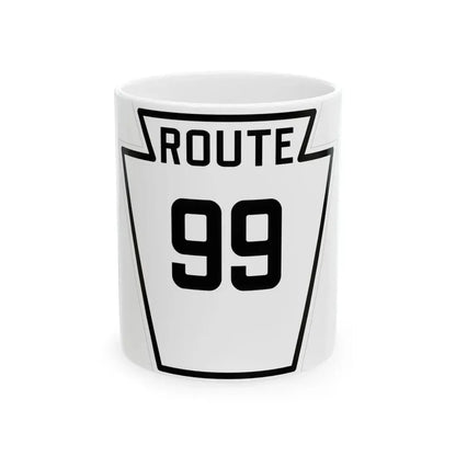 PA-99 1926 (Pennsylvania) (Road Sign) White Coffee Mug 11oz - Go Mug Yourself