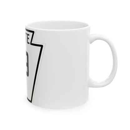 PA-99 1926 (Pennsylvania) (Road Sign) White Coffee Mug - Go Mug Yourself
