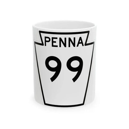 PA-99 1948 (Pennsylvania) (Road Sign) White Coffee Mug 11oz - Go Mug Yourself