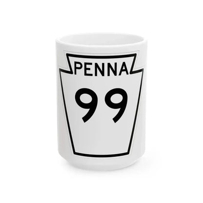 PA-99 1948 (Pennsylvania) (Road Sign) White Coffee Mug 15oz - Go Mug Yourself