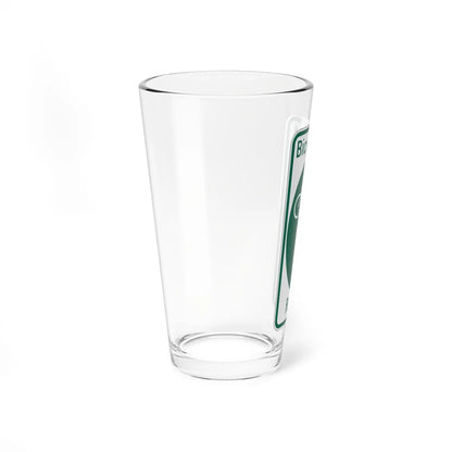 PA Bike Route E (Pennsylvania) (Road Sign) Pint Glass 16oz - Go Mug Yourself