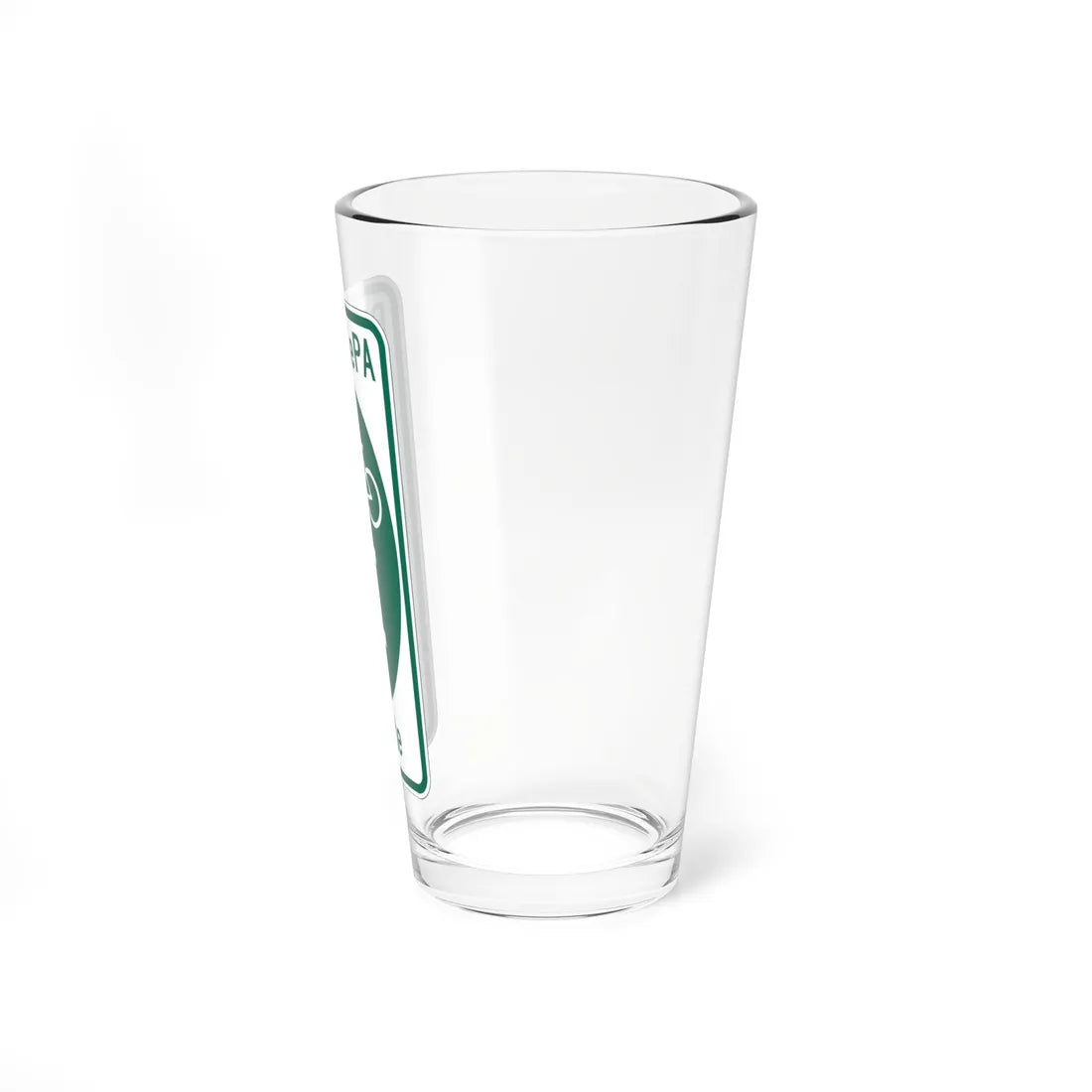 PA Bike Route E (Pennsylvania) (Road Sign) Pint Glass 16oz - Go Mug Yourself
