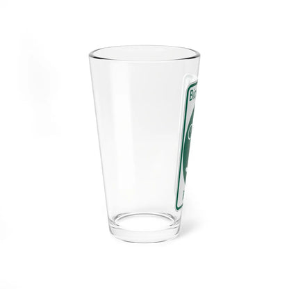PA Bike Route J1 (Pennsylvania) (Road Sign) Pint Glass 16oz - Go Mug Yourself