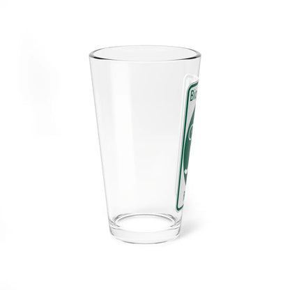 PA Bike Route J2 (Pennsylvania) (Road Sign) Pint Glass 16oz - Go Mug Yourself