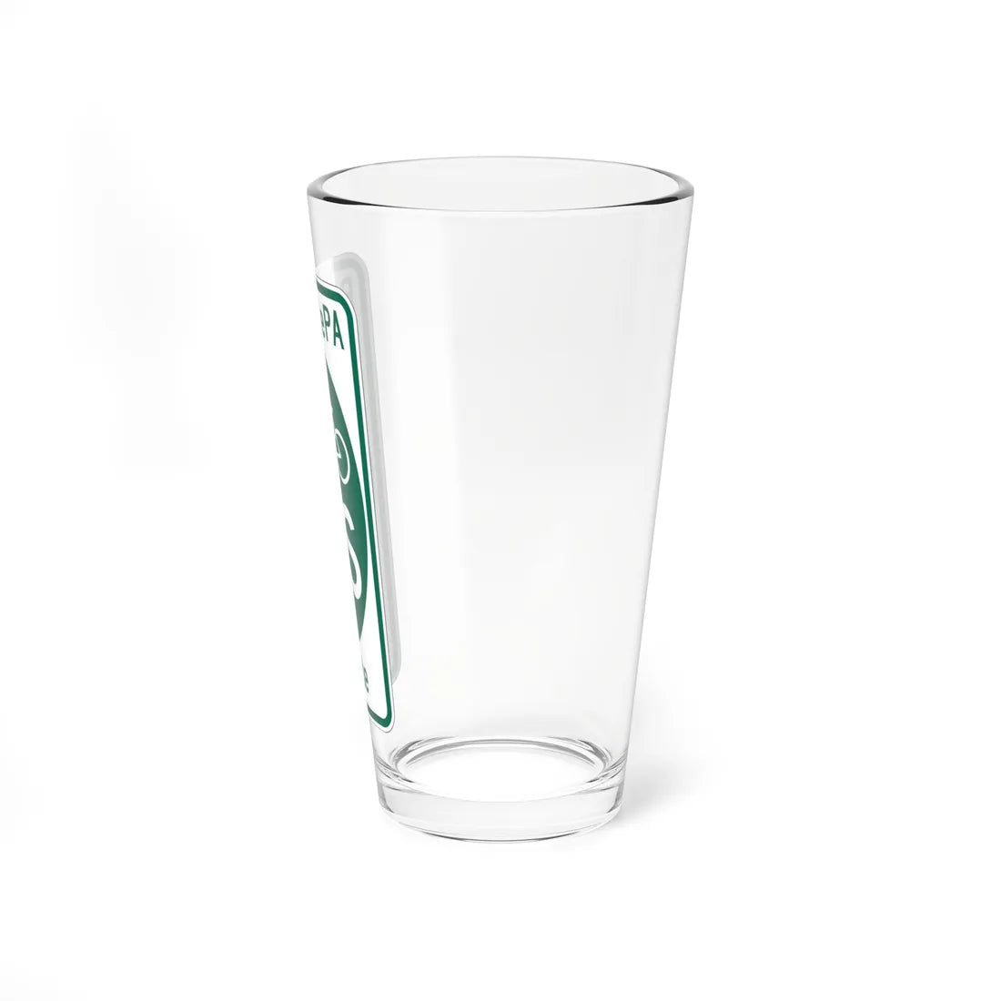 PA Bike Route JS (Pennsylvania) (Road Sign) Pint Glass 16oz - Go Mug Yourself