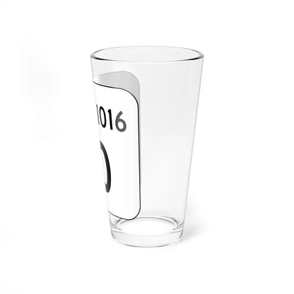 PA QR 1016 (Pennsylvania) (Road Sign) Pint Glass 16oz - Go Mug Yourself