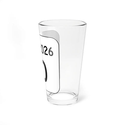 PA QR 2026 (Pennsylvania) (Road Sign) Pint Glass 16oz - Go Mug Yourself