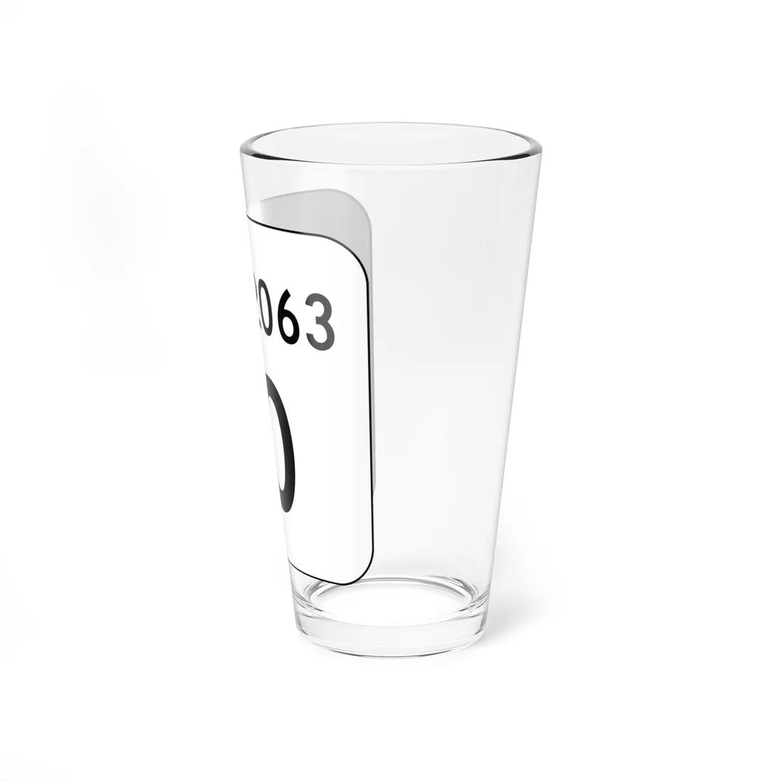 PA QR 2063 (Pennsylvania) (Road Sign) Pint Glass 16oz - Go Mug Yourself