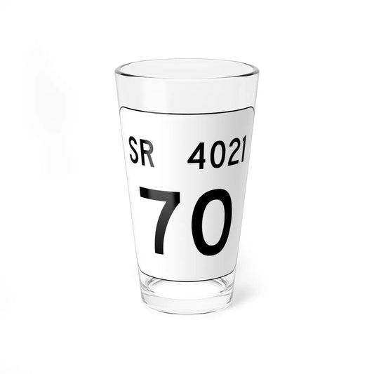 PA QR 4021 (Pennsylvania) (Road Sign) Pint Glass 16oz 16oz - Go Mug Yourself
