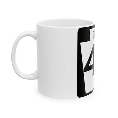 PA-Toll-43 (Pennsylvania) (Road Sign) White Coffee Mug - Go Mug Yourself