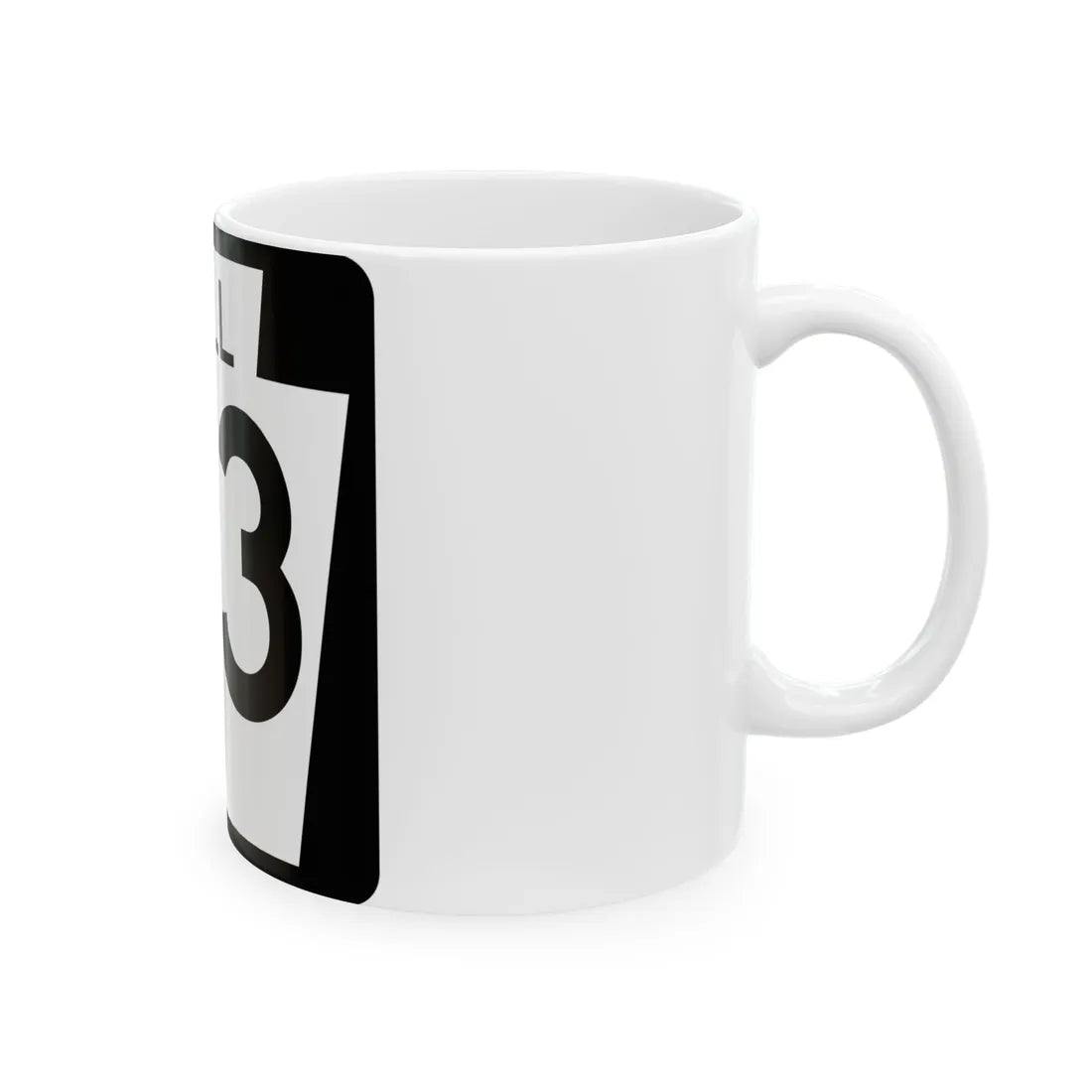 PA-Toll-43 (Pennsylvania) (Road Sign) White Coffee Mug - Go Mug Yourself